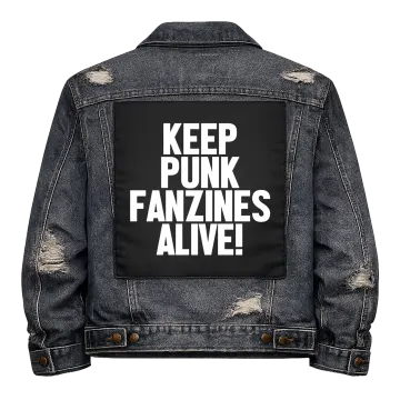 Keep Punk Fanzines Alive Back Patch