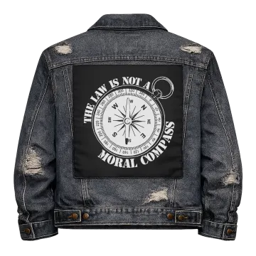 Law is not a Moral Compass Back Patch