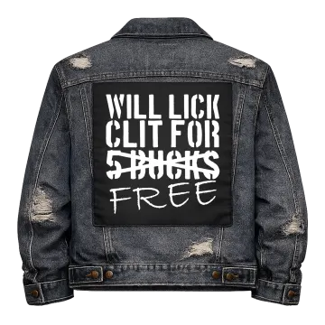 Lick for Free Back Patch