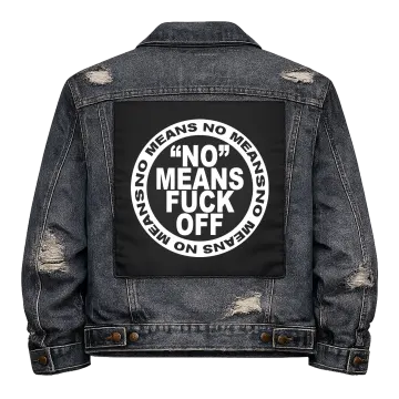 No Means No Back Patch