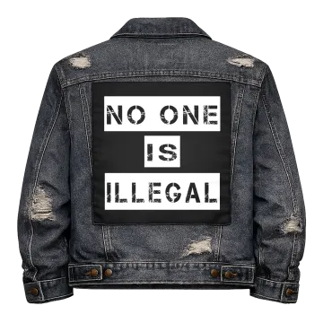 No One is Illegal Back Patch