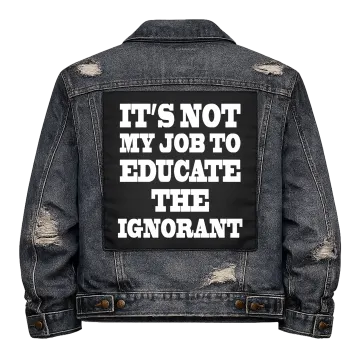 Not my Job Back Patch