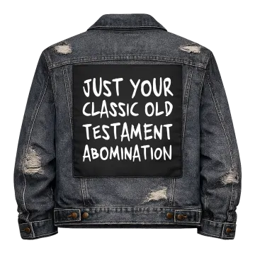 Old Testament Abomination Back Patch