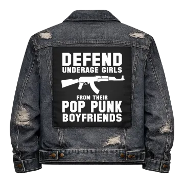 Pop Punk Boyfriends Back Patch