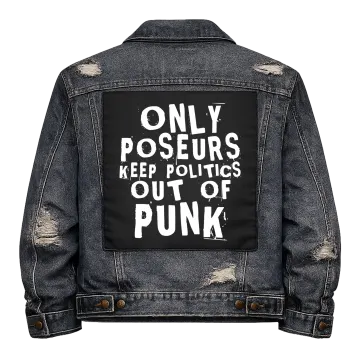 Poseurs Keep Politics Out of Punk Back Patch