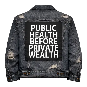Public Health before Private Wealth Back Patch