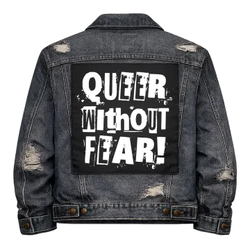 Queer Without Fear Back Patch