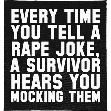 Rape Jokes Patch