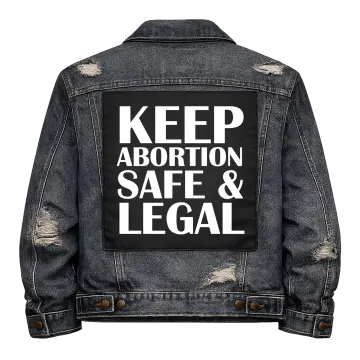 Safe and Legal Abortion Back Patch