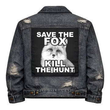 Save the Fox Back Patch