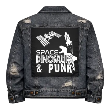 Space Dinosaurs and Punk Back Patch