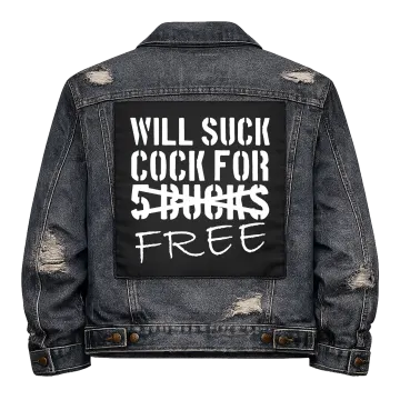 Suck for Free Back Patch