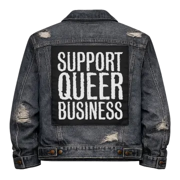 Support Queer Business Back Patch