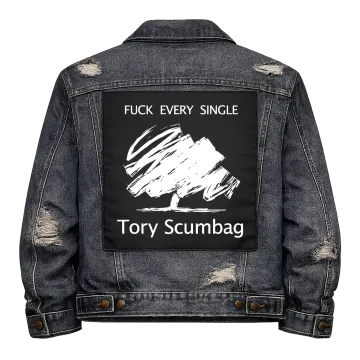 Tory Scumbag Back Patch