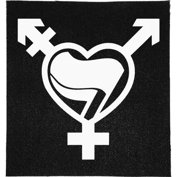 Trans Antifa Heart Patch