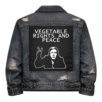 Vegetable Rights and Peace Back Patch