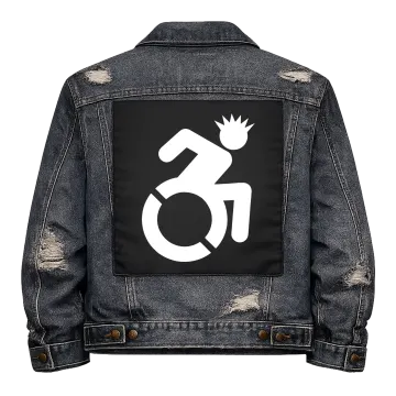 Wheelchair Punk Back Patch
