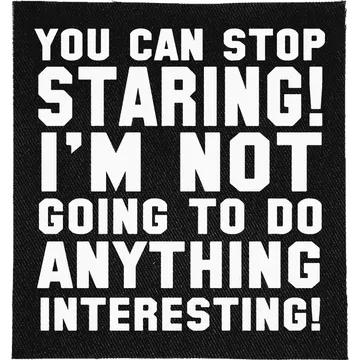 You can stop Staring Patch