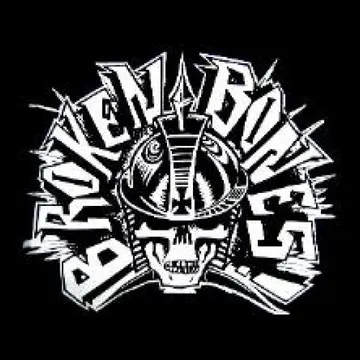 BROKEN BONES - Skull Cross - Back Patch