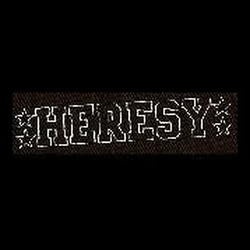 HERESY - Patch (Screen Print)