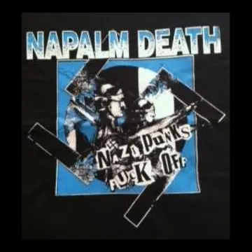 NAPALM DEATH - Nazi Punks Fuck Off - Back Patch