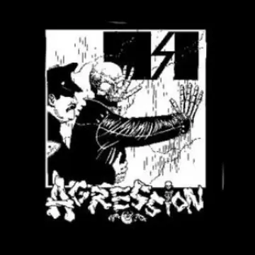 AGRESSION - Skull Cop - Back Patch