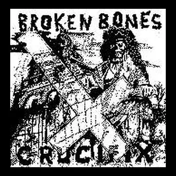 BROKEN BONES - Crucifix - Back Patch
