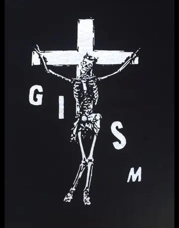 GISM - Skeleton Cross - Patch (Screen Print)