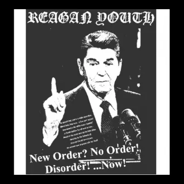 REAGAN YOUTH - New Order - Back Patch