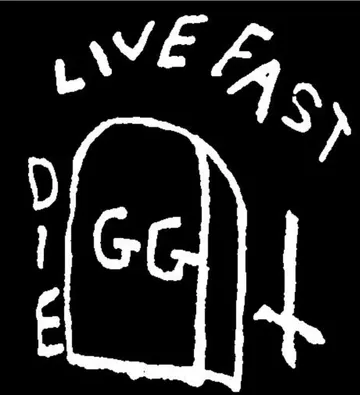 GG ALLIN - Live Fast Die - Patch (Heat Set)
