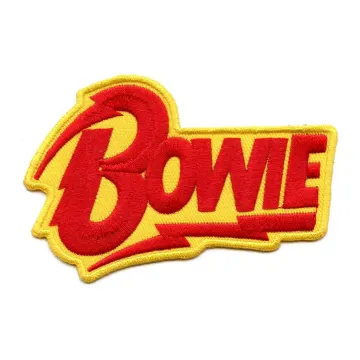 Official David Bowie Patch Bolt Logo Embroidered Iron On ED1