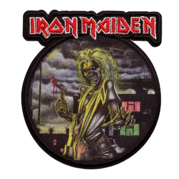Iron Maiden Skeleton Eddie Patch Official Heavy Metal Embroidered Iron On Band Logo Jacket Vest Backpack Patch