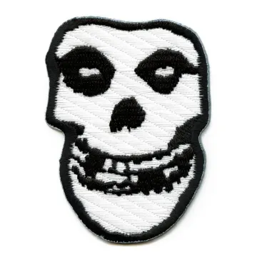 Official Misfits Patch Small Logo Skull Embroidered Iron On EG3