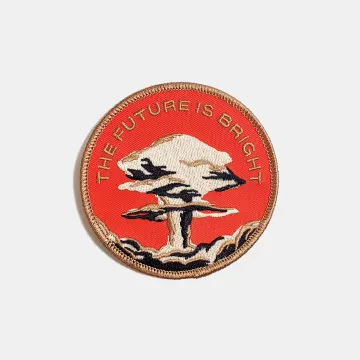 The Future is Bright Iron On Patch // Nuclear Patches//  Iron On // Explosion Patch // Gift for Him // Gift ideas // Embroidered Patch