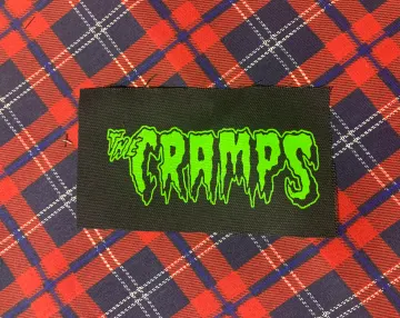 The Cramps "Logo" DIY Patch- Punk Crust Black Flag Off Leftover Crack Oi