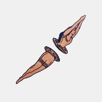 Portal Iron On Patch // Diver Patches// Diving Iron On // Tattoo Patch // Gift for Him // Gift ideas // Embroidered Patch // Woman patch