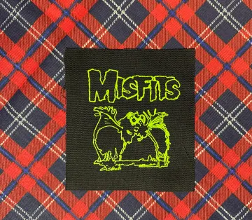 Misfits: Rat bat DIY Patch- Punk Crust Black Flag Off Leftover Crack