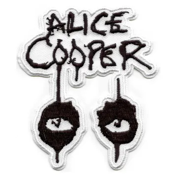 Alice Cooper Iconic Eyes Logo Patch Name Embroidered Iron On EG4