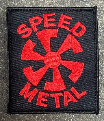 SPEED METAL symbol Embroidered patch heavy metal death black thrash speed woven cartoon novelty patches sew-on