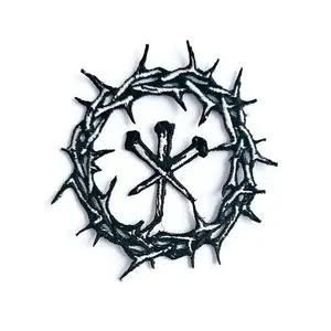 Jesus Crown of Thorns embroidery patch
