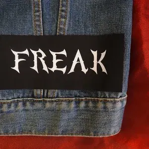 Freak patch: Screen printed cotton sew on patch for jacket, jeans | Goth Punk Occult Horror patches by ToothXNail (7.8k) $ 4.23