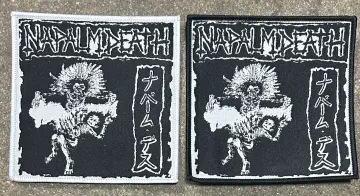NAPALMDEATH WOVEN patch heavy metal death black thrash speed cartoon novelty patches sew-on