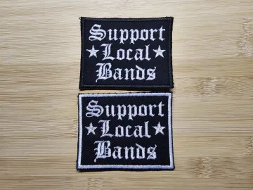 Support Local Bands Patch Old English Music Scene Badge Embroidered