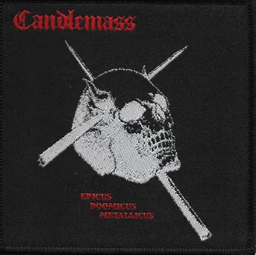 Candlemass-Epicus Doomicus Metallicus Embroidered Woven Patch-Doom Heavy Metal Rock Band Music, Music Fan, Collectibles,