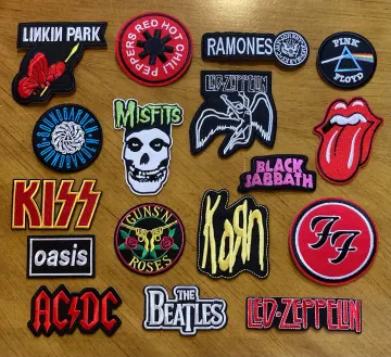 Iron-On Band Patches: Rock Music Applique (3-4 Inches)