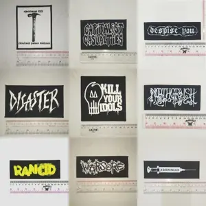 11 - Punk Patches, Hardcore, Crust, D beat, Metal, Thrash, Power Violence, Grindcore, Dtf/Screen Printed Patch (88) $ 4.70