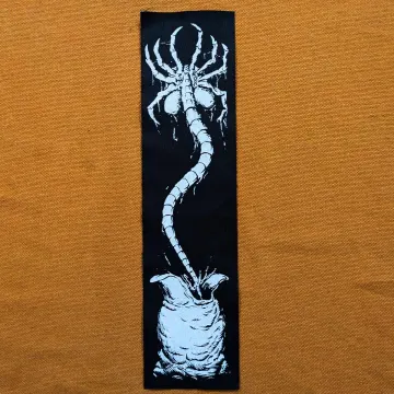Alien Long Patch | Screen print for Arm and Back | Creepy Patch | Oddities | Horror | Patch for Arms and Back | 12 x 3 Dimensions | Movies