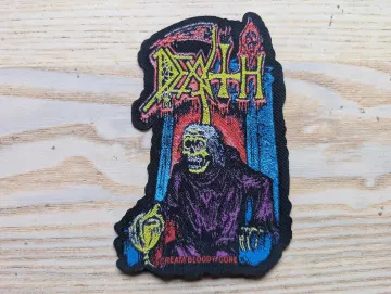 Death Scream Bloody Gore Woven Iron On Patch 11 x 8cm