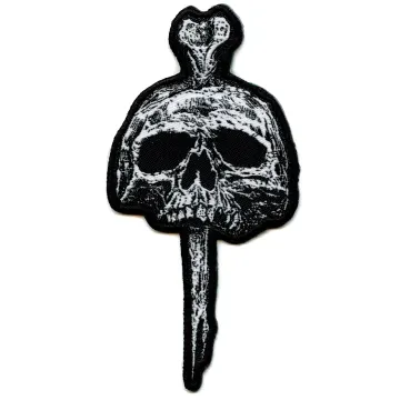 Rock Band Artist Bone Skull Patch Death Metal Music Embroidered Iron On BE5