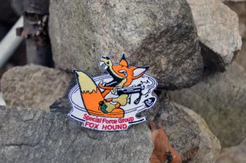 Foxhound Iron on Patch Retro from Metal Gear 2